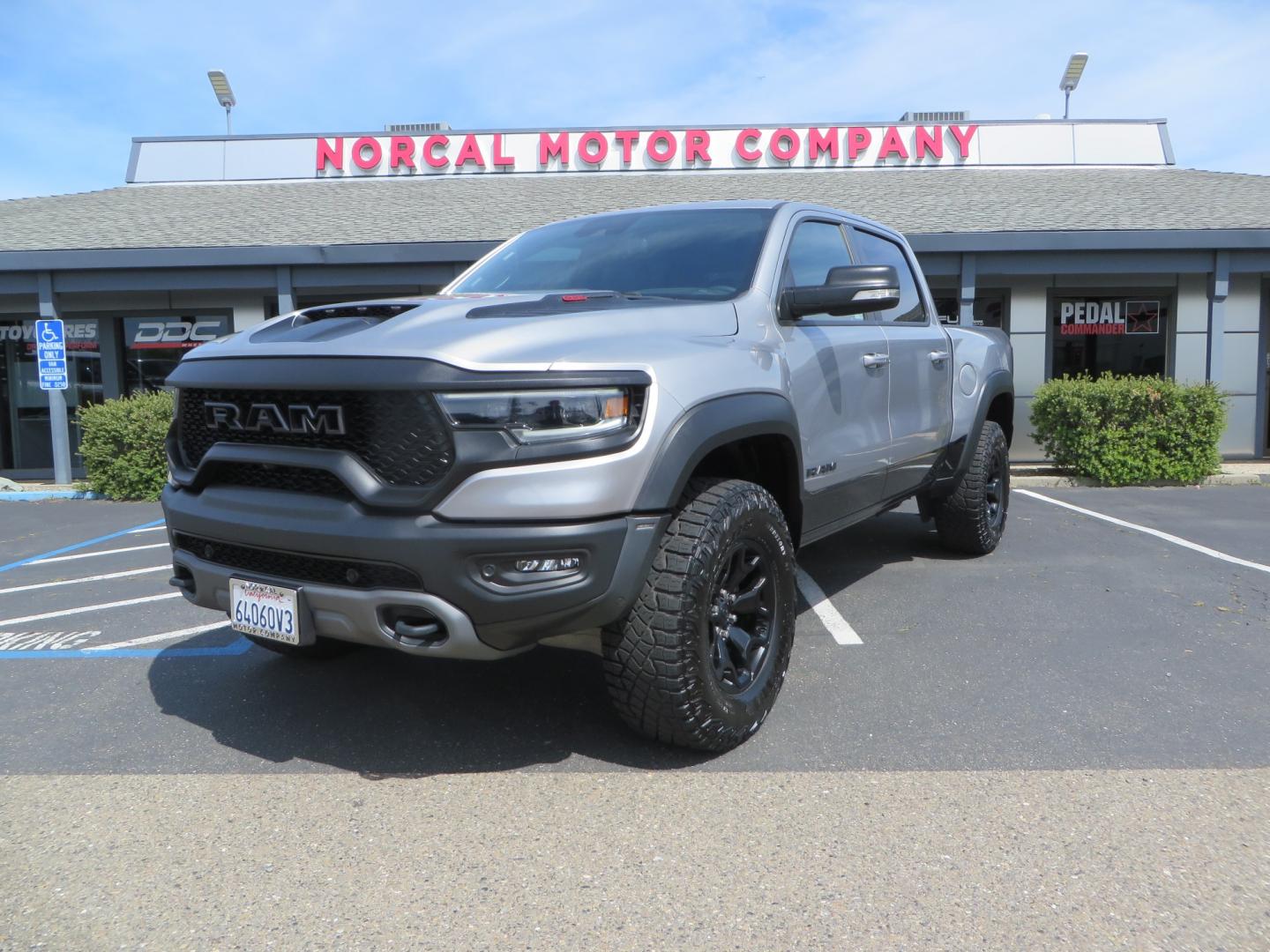 2021 SILVER /BLACK RAM 1500 TRX Crew Cab SB 4WD (1C6SRFU90MN) with an 6.2L V8 OHV 16V engine, 8A transmission, located at 2630 Grass Valley Highway, Auburn, CA, 95603, (530) 508-5100, 38.937893, -121.095482 - Photo#0